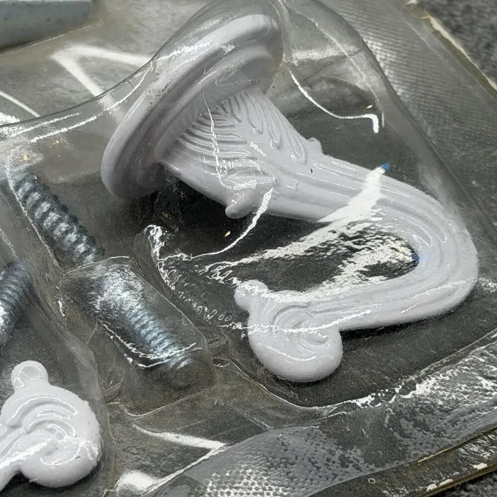 Vintage 1980s Angelo White Decorative Ceiling Swag Hooks NOS Item 70770 USA